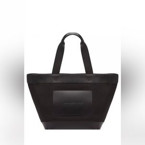 Alexander Wang Primal Leather Canvas Large  Black Tote